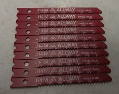 ALLWAY by Bosch 2608638535 2-3/4'' x 14TPI U-Shank Jig Saw Blades Swiss J14M 10PC