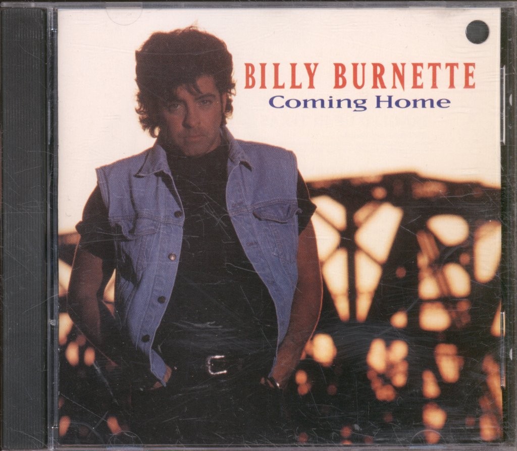 Billy Burnette Coming Home CD USA Capricorn 1993 CD. Has deletion holes punched