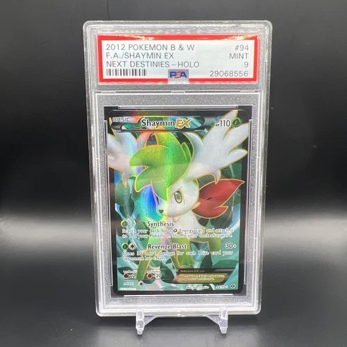 PSA 9 2012 Pokémon Black & White Shaymin EX 94/99 Full Art Next Destinies