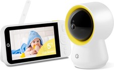 Ellie Baby Monitor No WiFi, Baby Monitor with Camera and Audio, 5" IPS 1080P