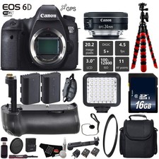 Canon EOS 6D DSLR Camera with 24mm f/2.8 STM Lens Bundle