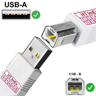Weiß USB Druckerkabel Scanner Anschluss für OKI Data Microline 3320, 395 GE8286B