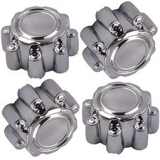 4pc Chrome 8 Lug Wheel Center Hub Caps for 19...