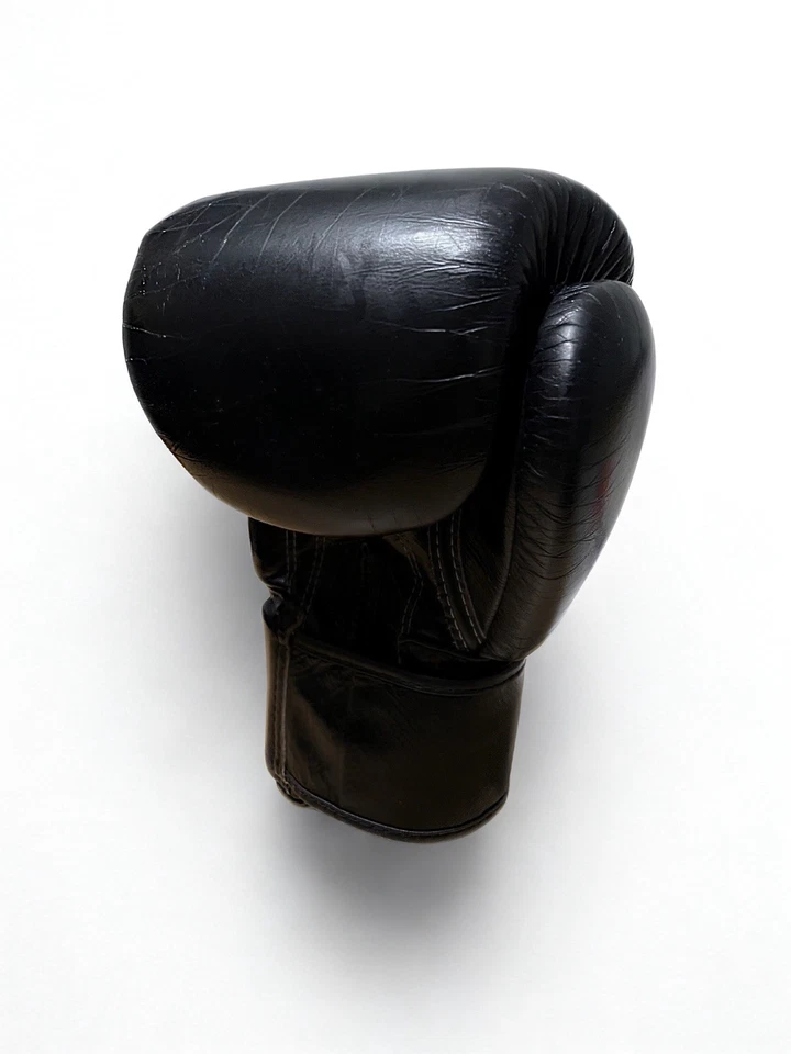 Luvas de boxe Fairtex BGV1 16 oz pretas de muay thai – Usadas, bom estado - Imagem 3 de 4