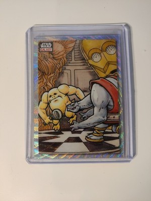 2023 Topps Chrome Star Wars Galaxy #11 Holochess Contest Wave Refractor /99