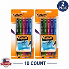 BIC BU3 Grip Ballpoint Pens 2 Pack 1.0mm Assorted Colors 18988 
