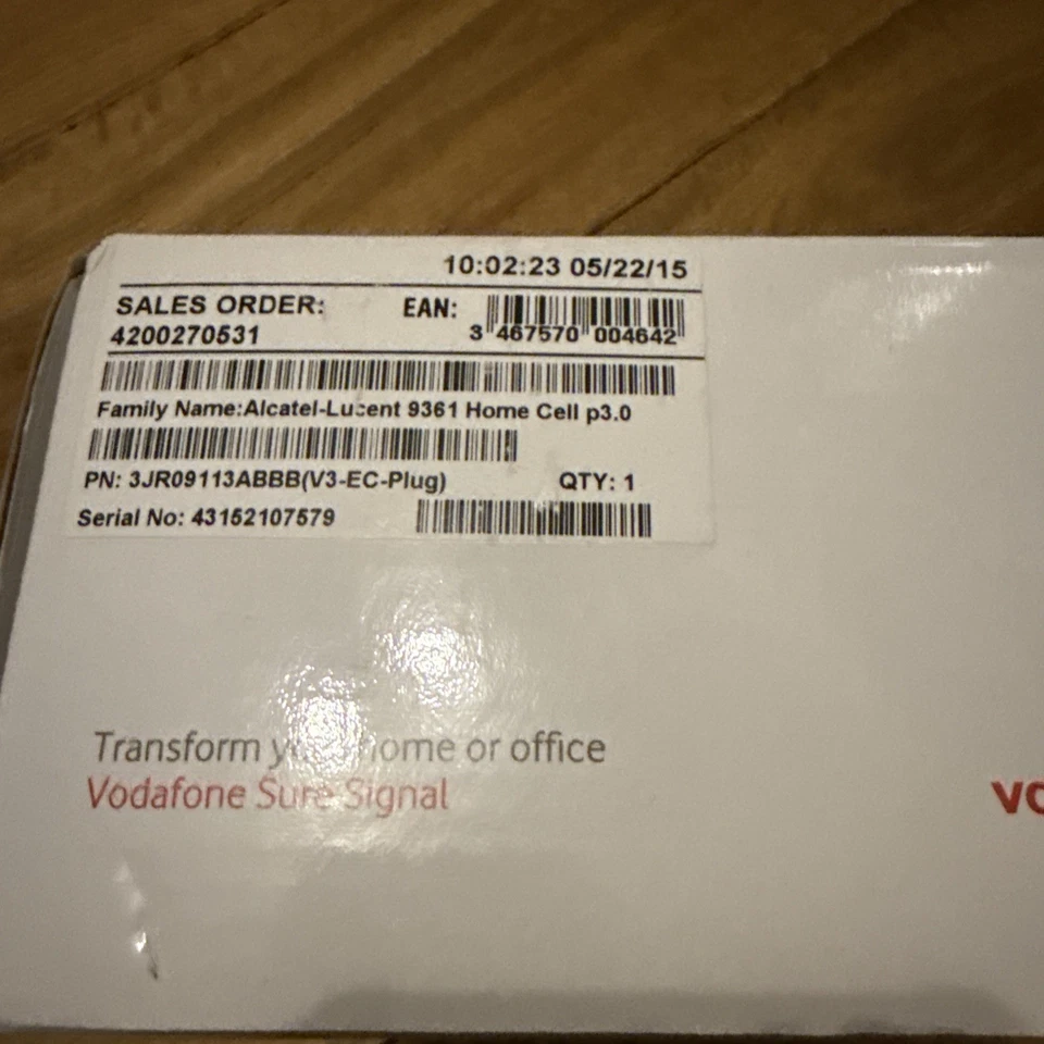New Vodafone Sure 3G Signal Booster ✔ Alcatel 9361 Home Cell P3.0 White UK Plug - Image 2 of 2