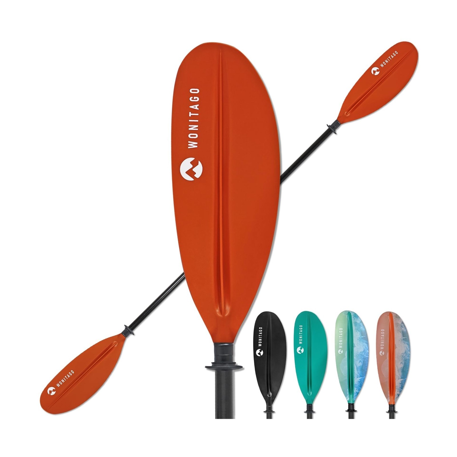 Paddles With Fiberglass Shaft And Reinforced Pp Blade, Float