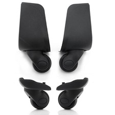 2pcs Replacement Luggage/Suitcase Spare Swivel Wheel 360  Spinner W001 Black