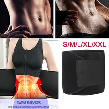 Men Fat Burner Waist Trainer Sauna Sport Slimmer Belt Weight Loss Body Shaper