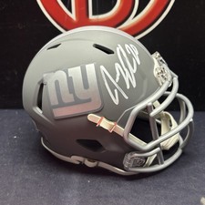 Jeremy Shockey New York Giants Signed Slate  Mini Helmet Autographed Beckett BAS