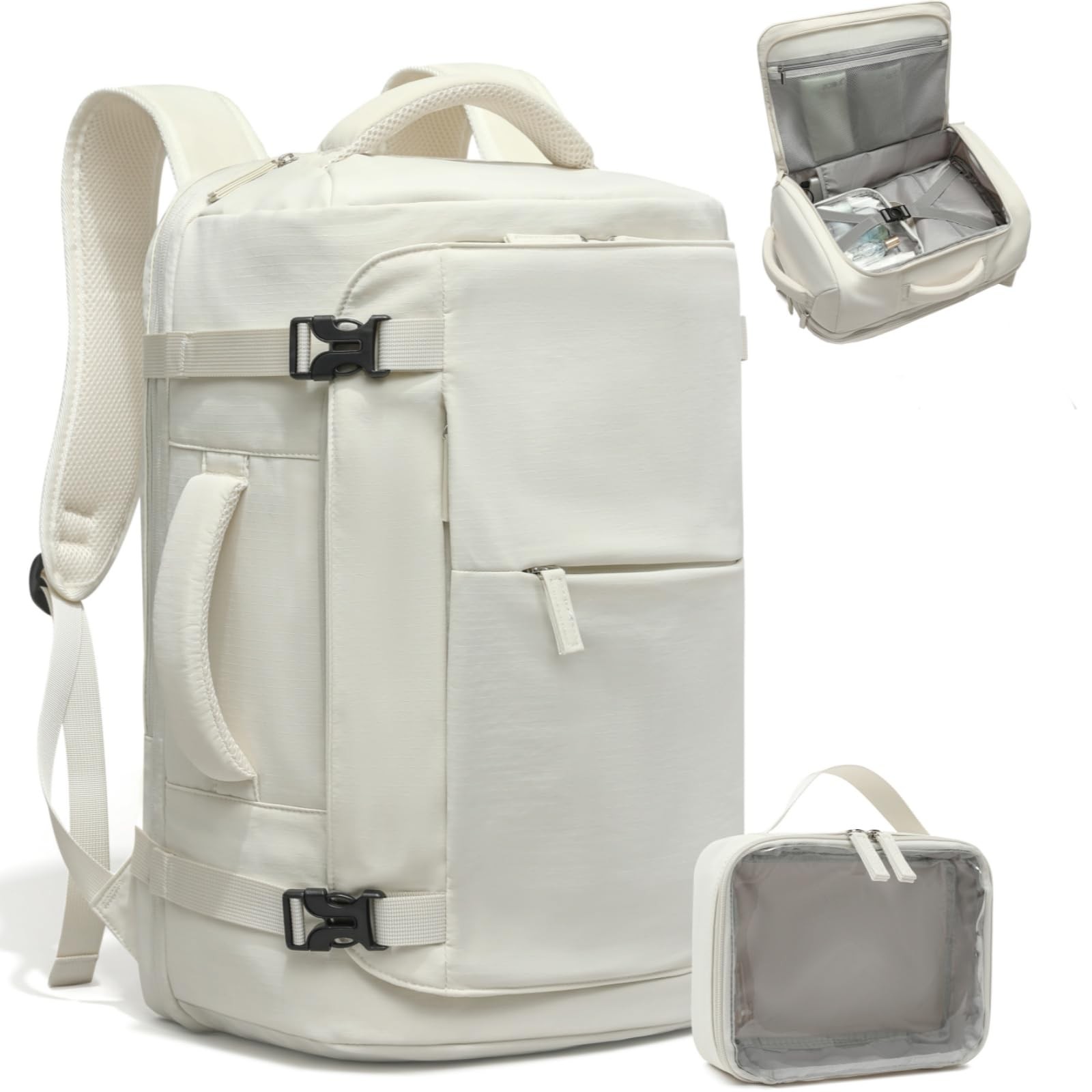 40L Lightweight Carry-On Travel Backpack for Women & Men, Airplane Approved