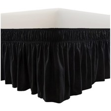 Adjustable Elastic Band Bed Skirt - Queen/King