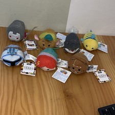 Disney Tsum Tsum Mini Plush Marvel Star Wars Multicolor Original Tags - lot of 7