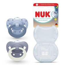 NUK First Choice Classic Night Baby Dummies  18-36 Months  Orthodontic Soother