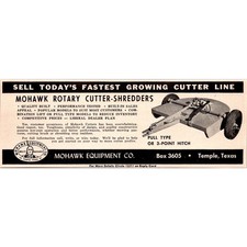 Mohawk Equipment Co. Rotary Cutter-Shredders Temple TX 1960 Ad SAI2-6