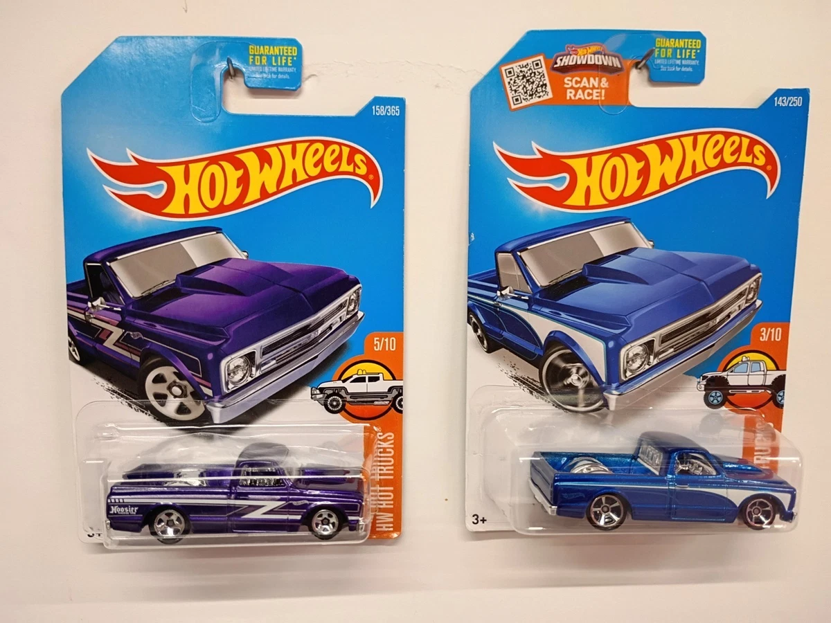 ホットウィール、'67 CHEVY C10 スーパートレジャーハント Hot Wheels Purple '67 Chevy C10 Pickup Truck Super Treasure Hunt