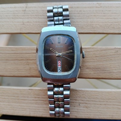 Rare Vintage SLAVA Fridge watch 26 jewels soviet mechanical wristwatch USSR