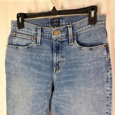 J.Crew Slim Boyfriend Jeans 25 Light Wash High Rise Straight Denim