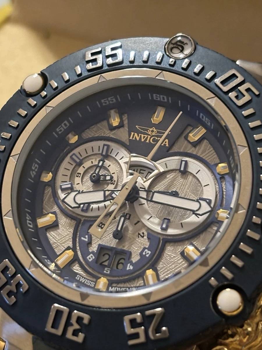 #W031 Invicta Subaqua 28238 Japanese Quartz Chronograph 52mm Wood Bezel Watch Invicta subaqua chronograph quartz - Gem main image 3