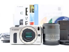 Canon EOS M Digital Camera Silver 18-55mm Lens w/ Box Near Mint Z6919A