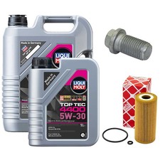 Motoröl Filter Set 5W-30 LIQUI MOLY 6 Liter + Schraube für Mercedes A-Klasse Motoröl Filter Set 5W-30 LIQUI MOLY 6 Liter + Schraube für Mercedes A-Klasse