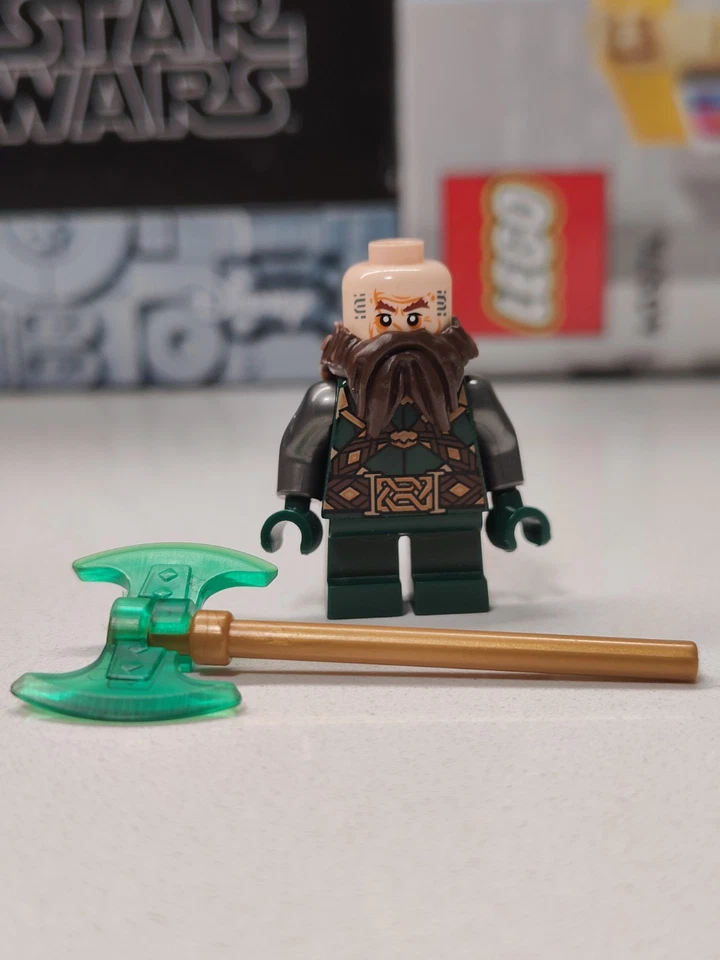 RARE The Hobbit Dwalin the Dwarf Custom Lego Minifigure LOTR 79018 lor095 - Image 2 of 3