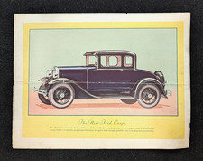 Vintage Original 1928 Ford Coupe Car Sales Brochure 9.75 X 7.5