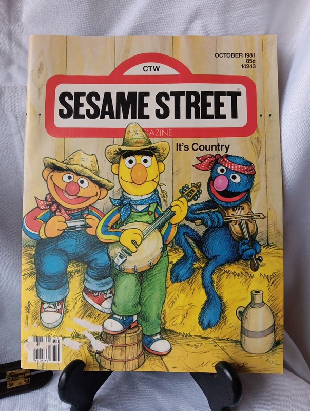 SESAME STREET MAGAZINE CTM October 1981 It’s Country Vintage Children Uncut!