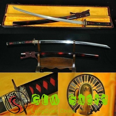 JAPANESE SAMURAI SWORD SAKABATO (REVERSE-EDGED SWORD) CLAY TEMPERED SHARP BLADE