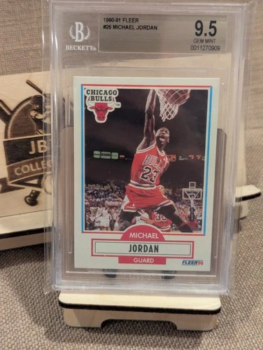 1990-91 Fleer Michael Jordan #26 BGS 9.5 GEM MINT "10" 🔥 BULLS 🔥 HOF