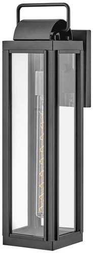 Hinkley Sag Harbor 21 1/4" High Black LED Outdoor Wall Light - Picture 1 of 5