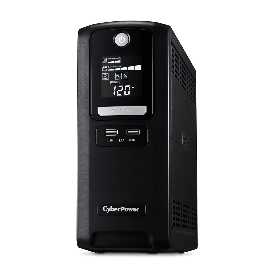 CyberPower CST135XLU-R 1350VA/810W AVR, LCD, USB 2.0 UPS - Certified Refurbished - Image 2 of 4