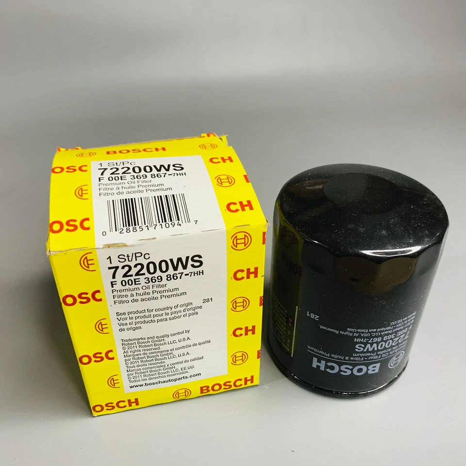 Filtro de aceite BOSCH GENUINO 3 piezas para Acura Legend V6 1988-1990 2,7 L 72200WS Foto 3 de 4