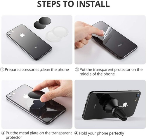 VICSEED Magnetic Phone Car Mount, Strong Magnets, Car Phone Holder Air Vent - Picture 8 of 10