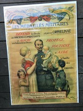1927 original FRENCH POSTER hopital SOCHETE NATTIONALE nurse MILITARY propaganda