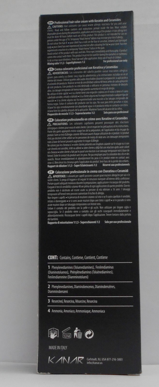 CREE Professional Hair Color Cream With Keratin & Ceramides by KANAR ~3.38 fl oz