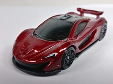 McLaren P1 Hot Wheels 2024 Quarter Mile Heroes #165 Burgundy E10SP 1:64 Loose