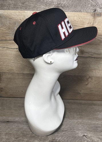 MIAMI HEAT NBA Adidas Hat OSFA Black, Red, & White Snapback Cap 2014 UC - Picture 4 of 21