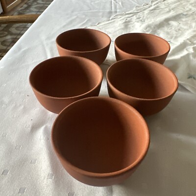 5 Stück Teeschalen für Teeservice aus Ton für Zeremonie Tassen Kerzenschalen