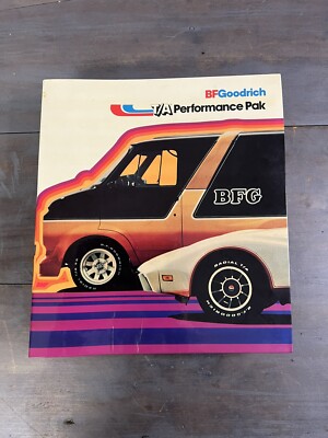 BF Goodrich 1978 Performance Pak Dealer Info Binder Promotional Marketing B.F.