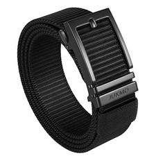 Ratchet Golf Belt for Men, Nylon Web Tactical Belt with Automatic Slide Buckle