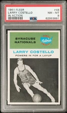 1961 Fleer Larry Costello In Action #48 PSA 8 NMMT HOF!