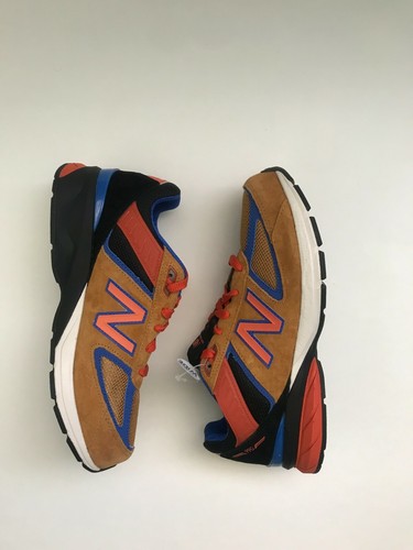 New Balance 990V5 Brown Orange Blue 