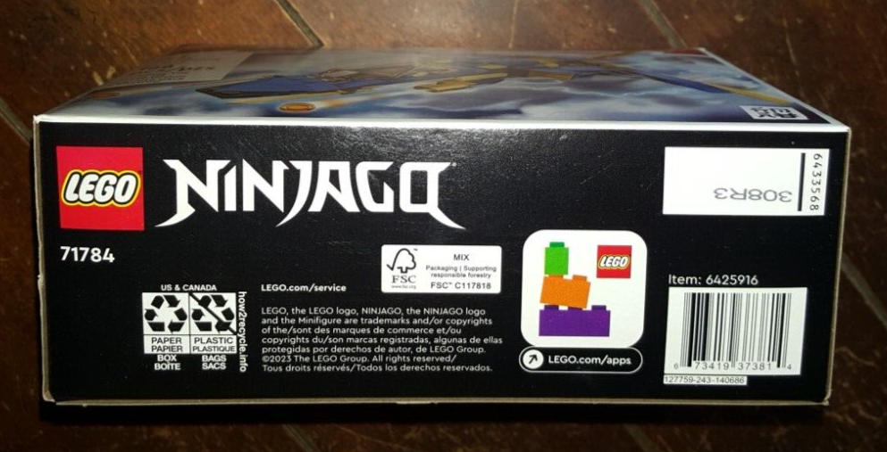 Lego Ninjago: 146pc JAY'S LIGHTNING JET EVO Building Set