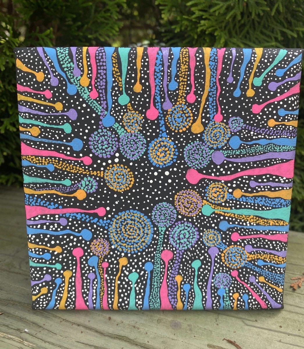Trippy acrylic painting deals