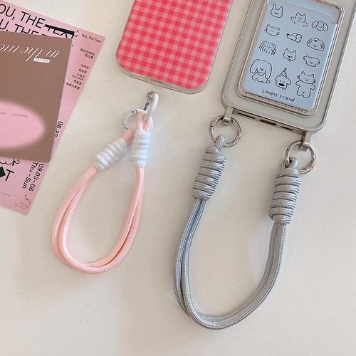 Creative Braided Lanyard Keychain For Phone Case Women Anti Lost Knot Rope St Pe - Picture 2 of 22