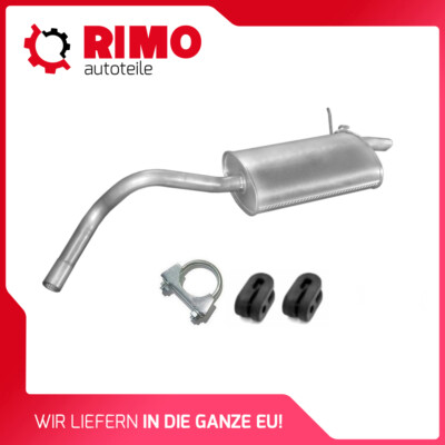 Renault Kangoo I 1.2 1.4 1.6 1.9D 97-10 Endschalldämpfer Auspuff Mit Montagesatz