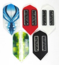 PENTATHLON Mixed Slim Dart Flights - 100 Micron 5 sets (15 flights)