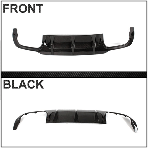 Difusor trasero de carbono para Mercedes W204 C63AMG 12-14 parachoques alerón trasero - Imagen 10 de 10
